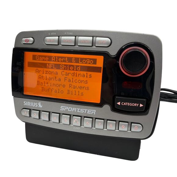 Sirius Sportster SP-R1 Satellite Radio Receiver w/ SP-C1 Vehicle Dock Tested - Picture 4 of 5